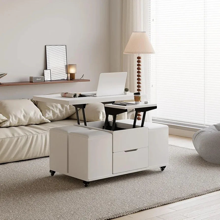 Homary White Lift Top Coffee