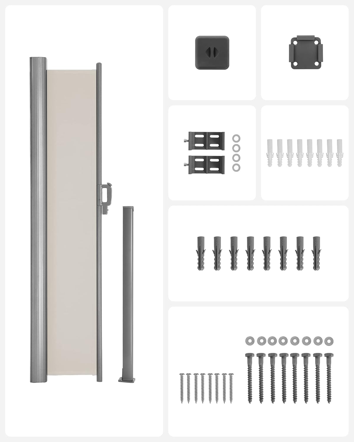 SONGMICS Side Shade, Extendable