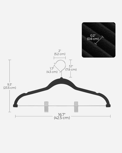 SONGMICS Trouser Hangers, Set of 20