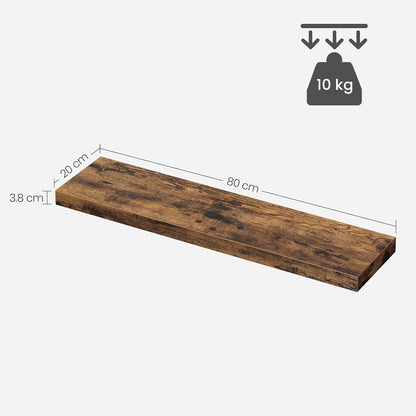 VASAGLE CUSTOS Collection Wall Shelf, Floating Shelf LWS28BXV1
