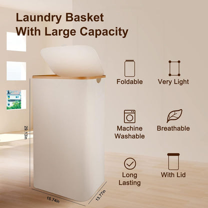 Large Laundry Basket with Lid