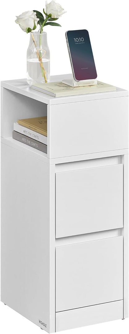 VASAGLE KAILYN Collection - Narrow Bedside Table LET656W01V1