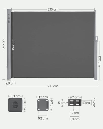 SONGMICS Side Shade, Extendable