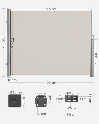 SONGMICS Side Shade, Extendable