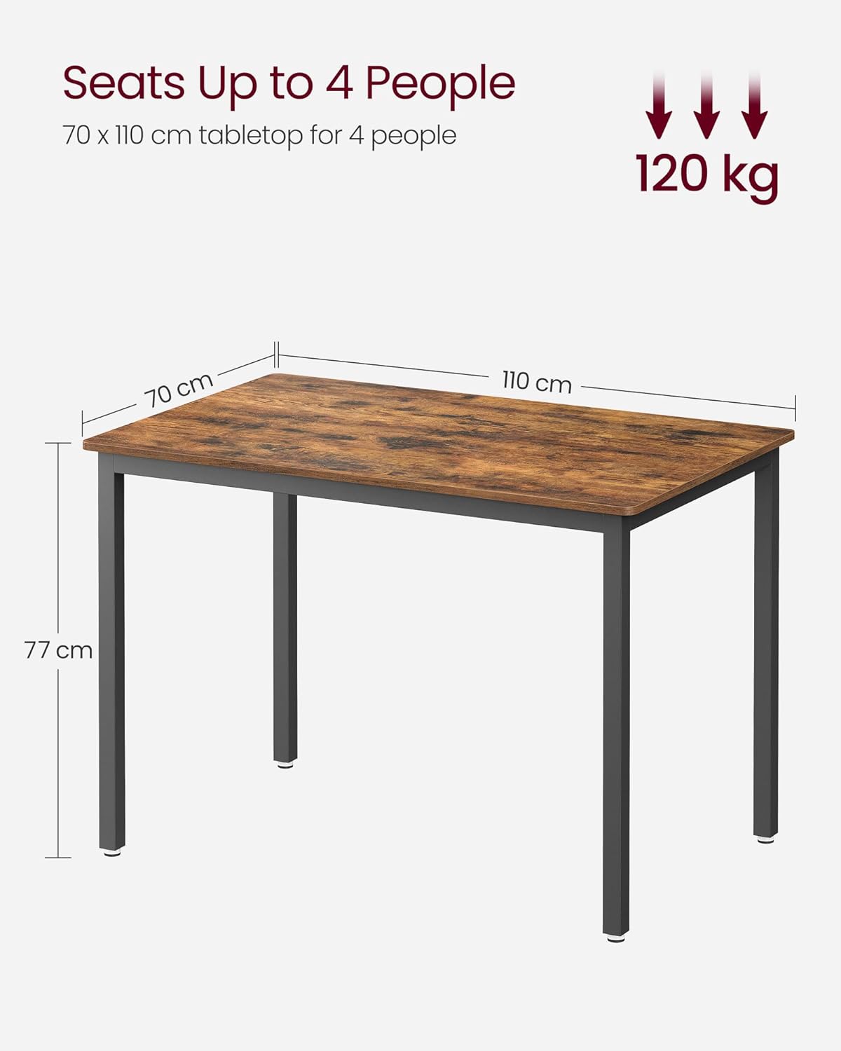 VASAGLE Dining Table KDT081B01