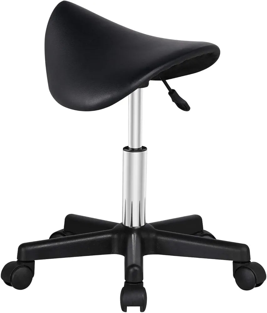 Yaheetech  Saddle Stool Rolling Salon Chair