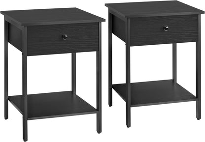 VASAGLE Set of 2 Bedside Table