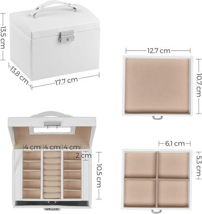 SONGMICS 3 Tier Jewellery Box