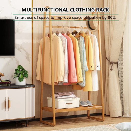 Bamboo Clothes Rack