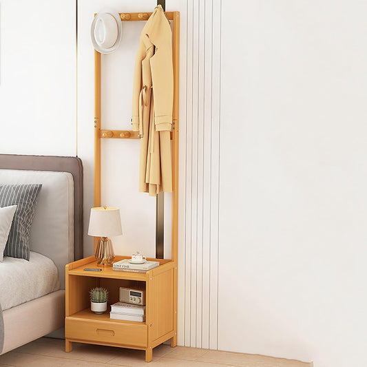 Bamboo Coat Clothes Rack Stand