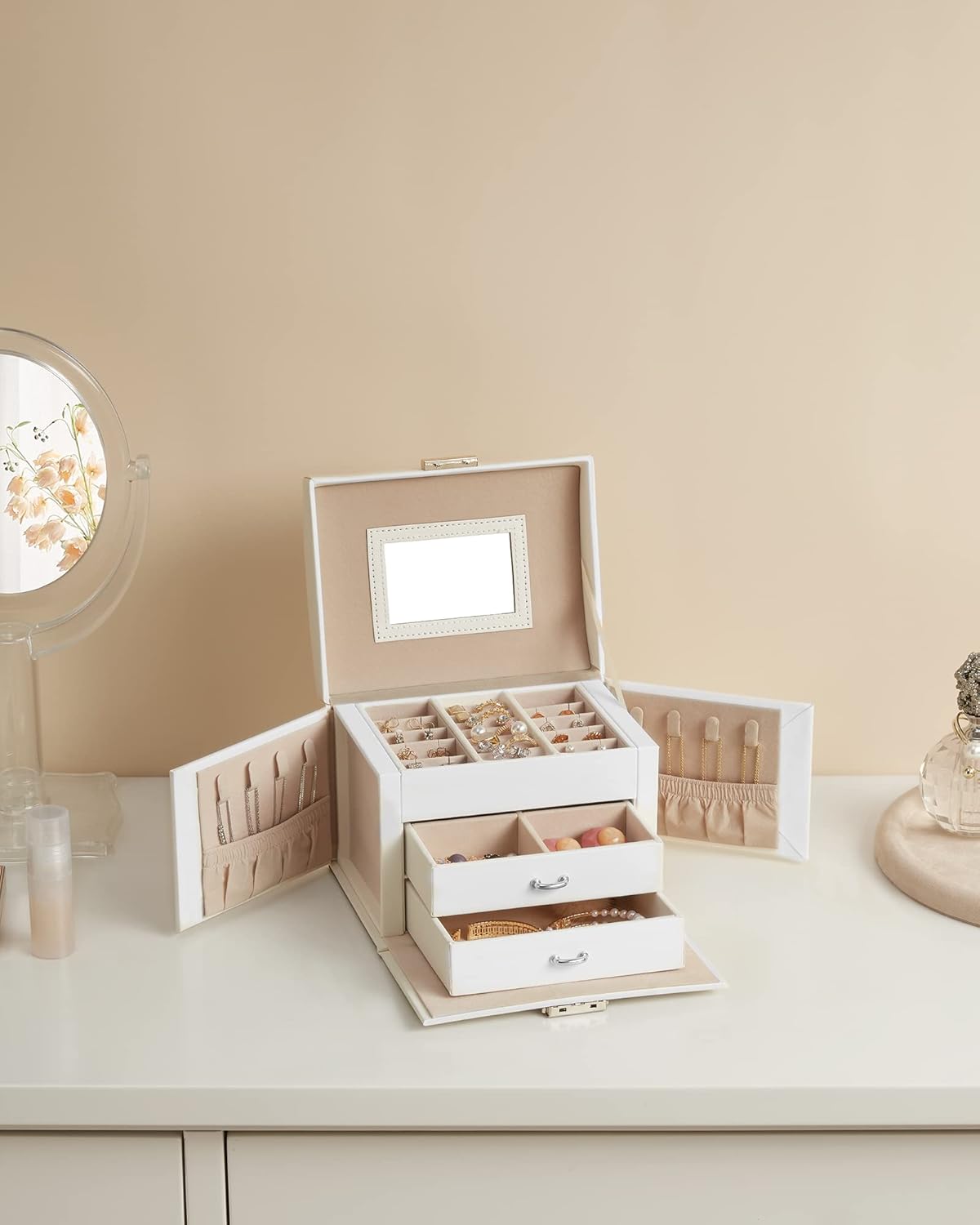 SONGMICS 3 Tier Jewellery Box