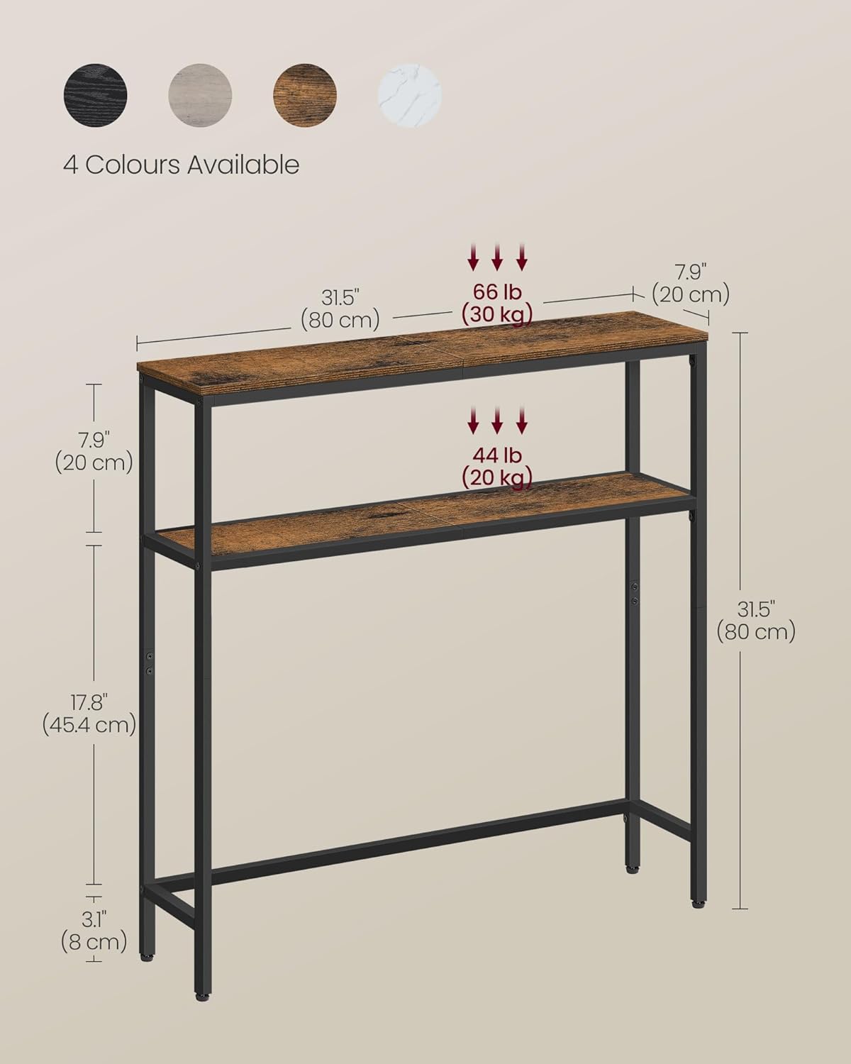 VASAGLE Console Table