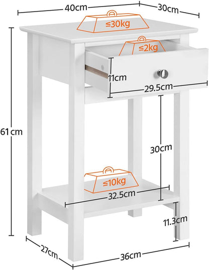 Costoffs Set of 2 Bedside Tables