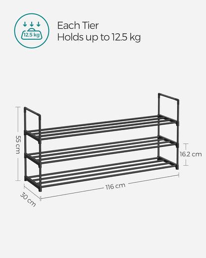 SONGMICS 3-Tier Shoe Rack