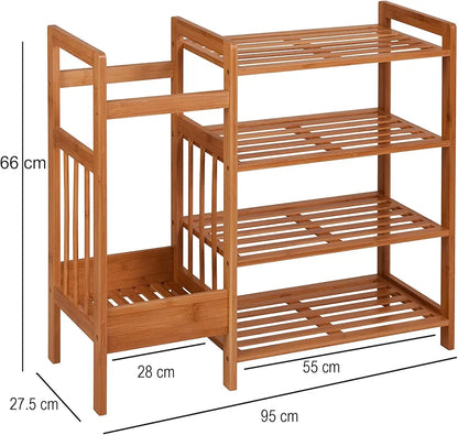 Natural Bamboo Entryway Organizer