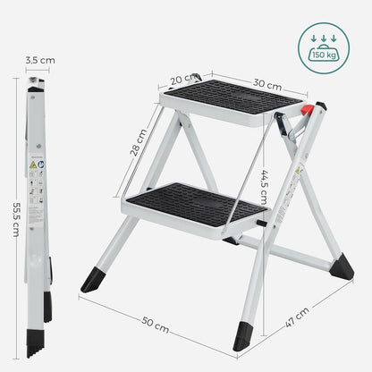 SONGMICS 2 Step Ladder KX1702T