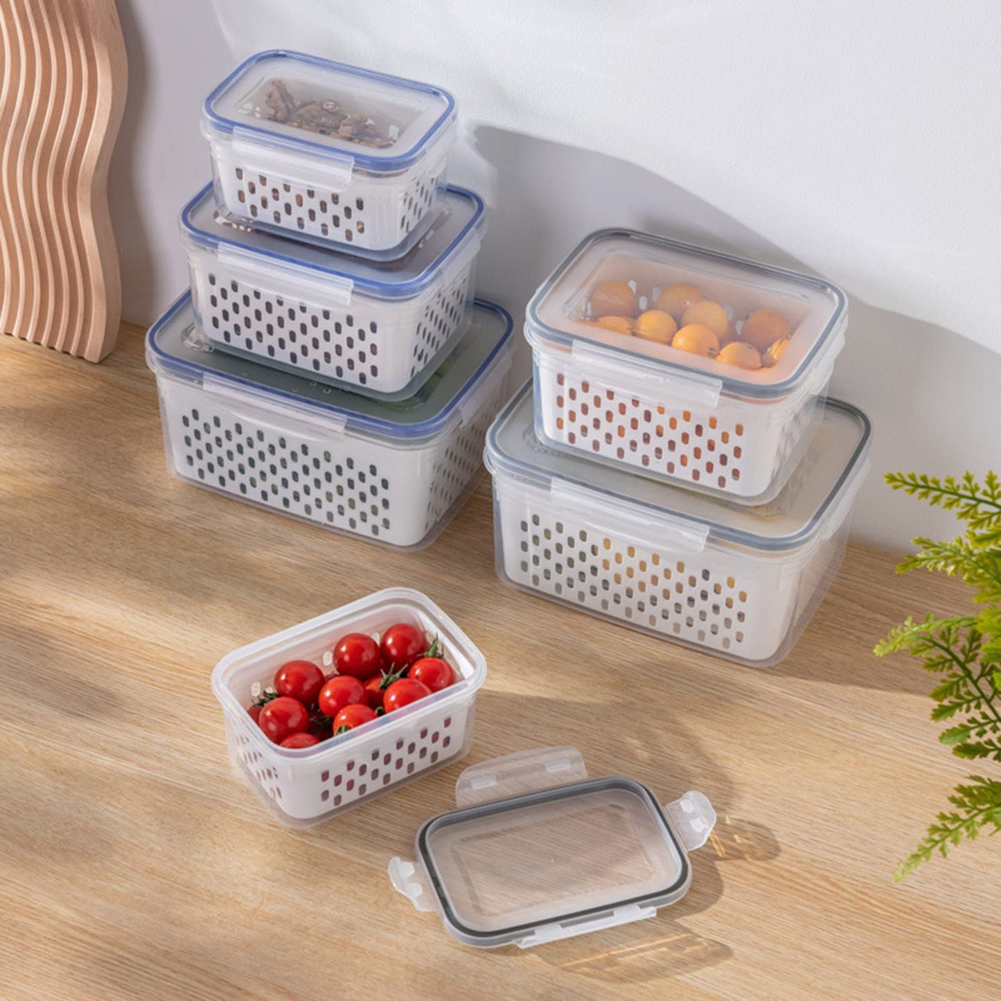 Draining Basket Containers set 3 pcs