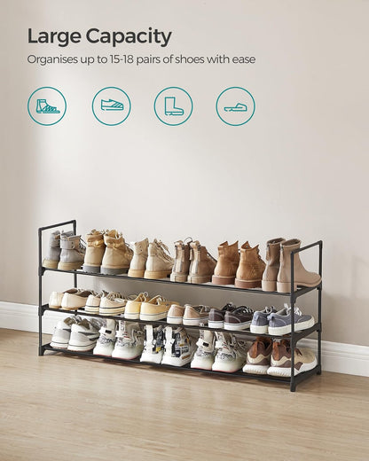 SONGMICS 3-Tier Shoe Rack