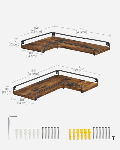 VASAGLE Floating Shelves, Set of 2 LLS831B01