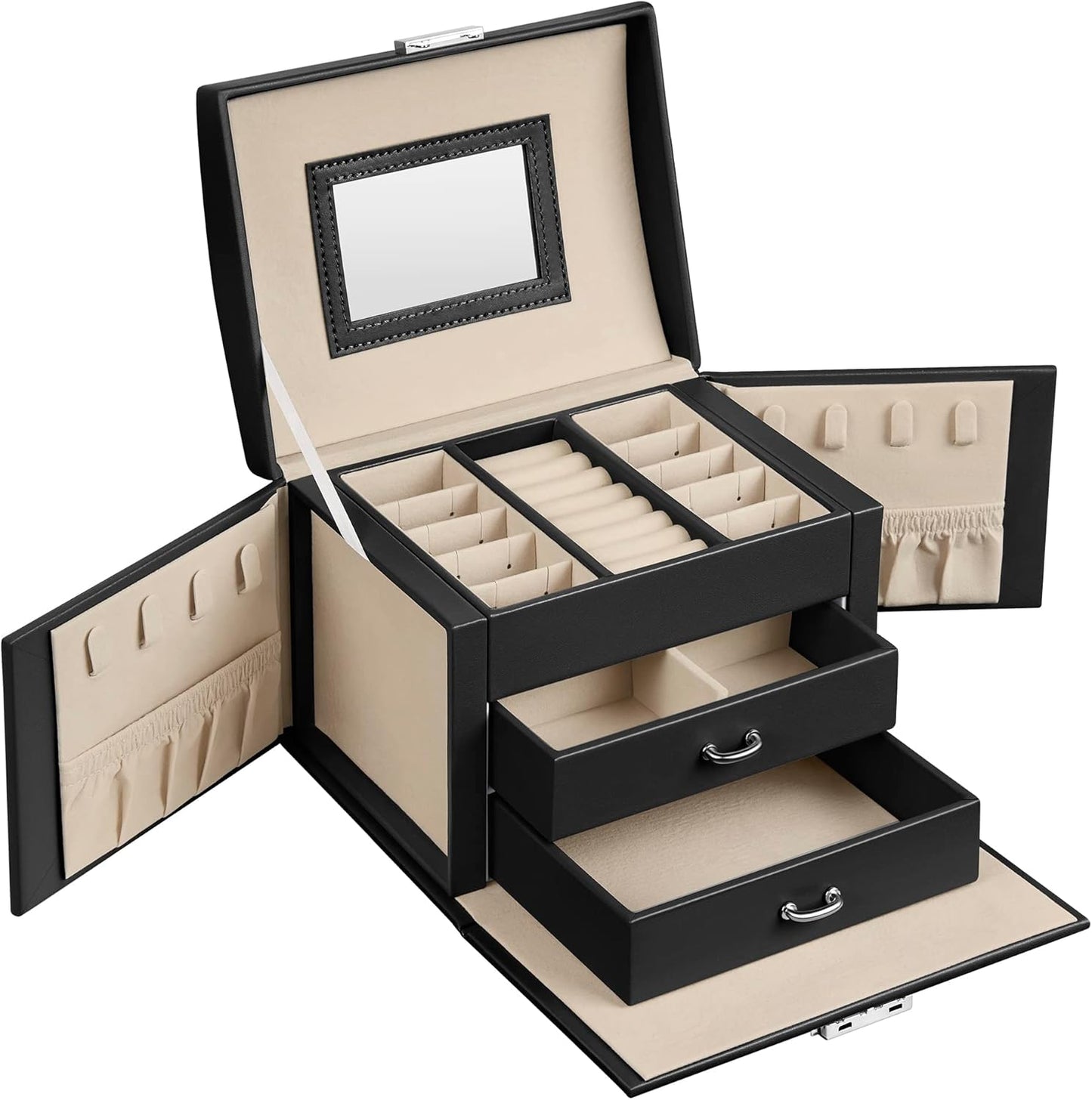 SONGMICS 3-Tier Jewellery Box