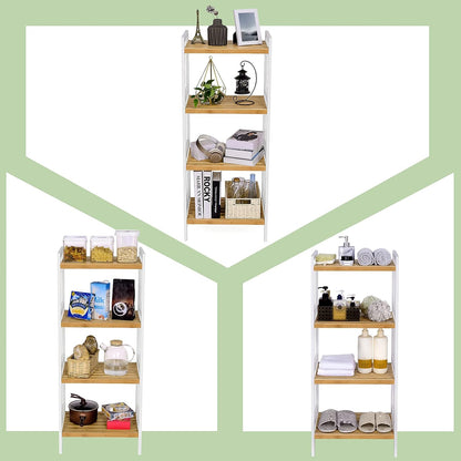SONGMICS 4-Tier Bamboo Storage Rack