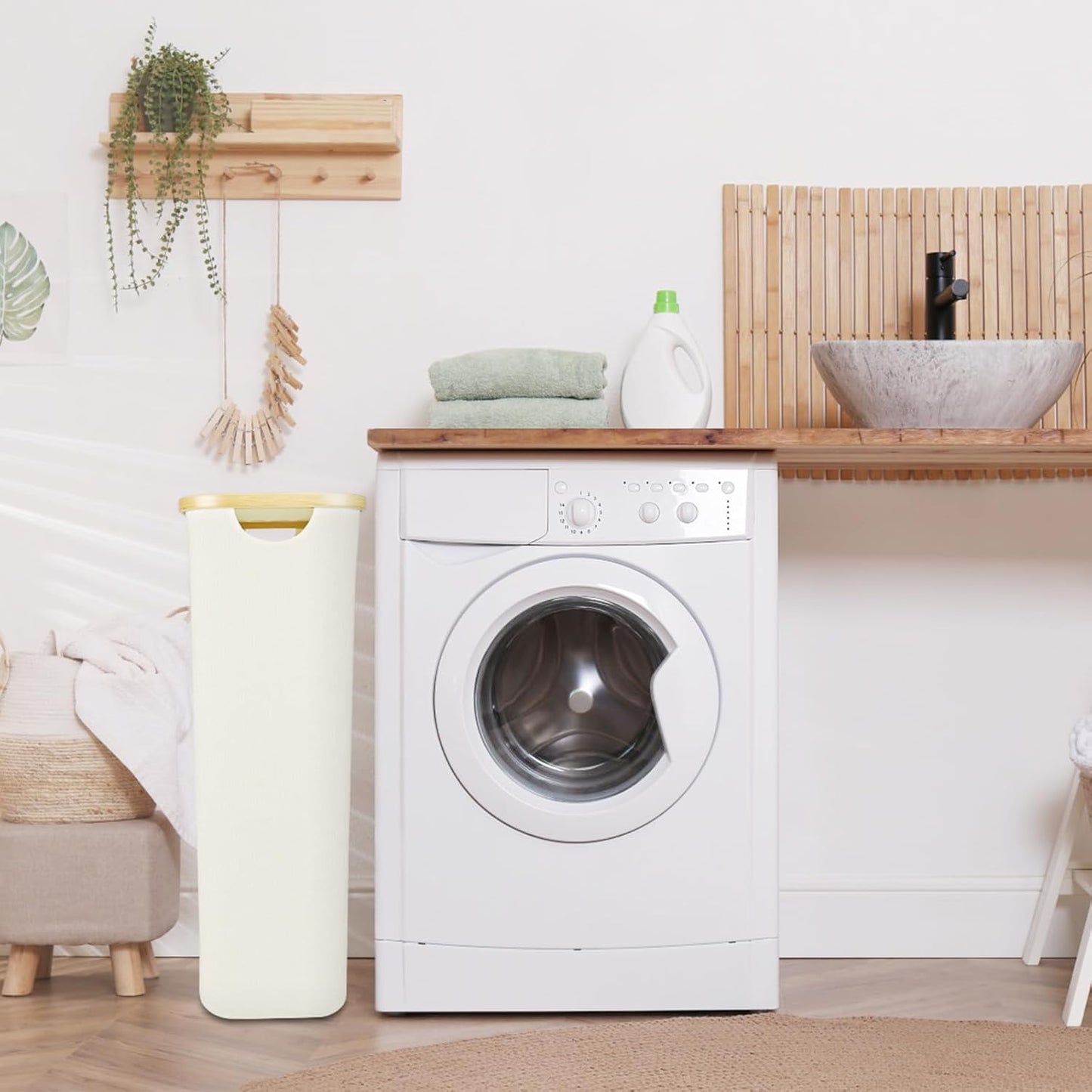 Large Laundry Basket with Lid