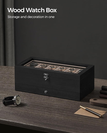 SONGMICS Watch Box 12-Slot