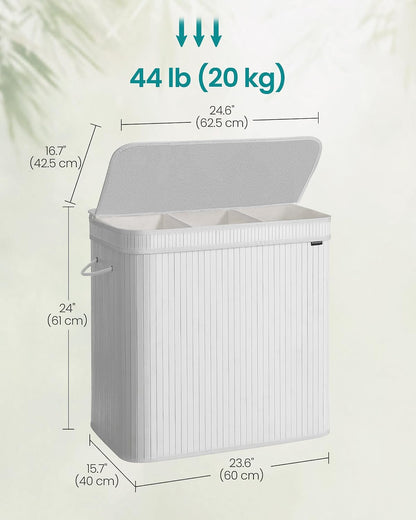 SONGMICS Laundry Hamper with Lid