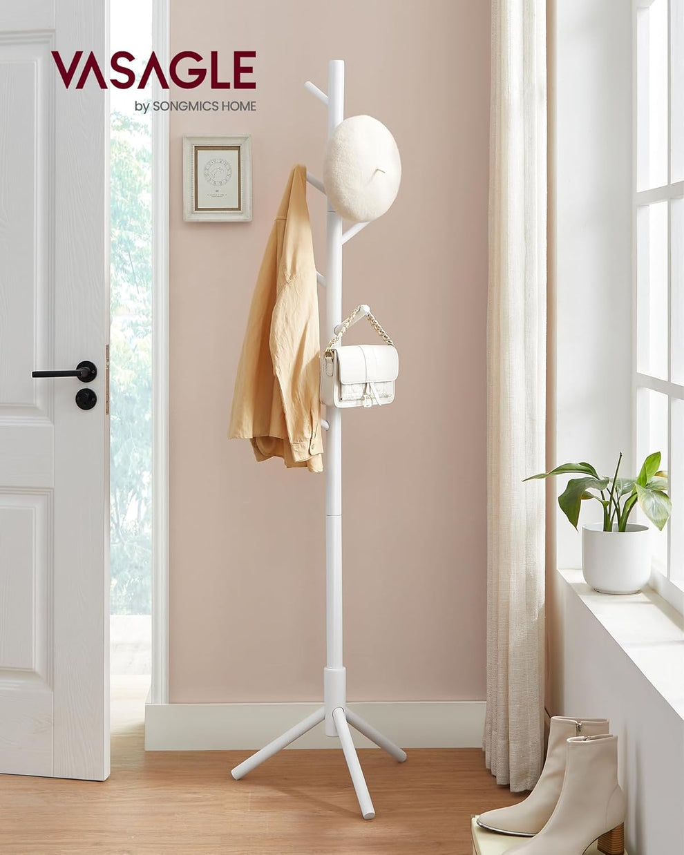 VASAGLE Wooden Coat Rack – Hello Cart