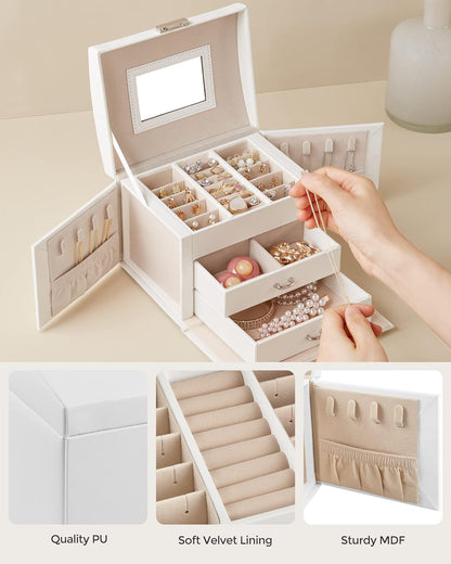 SONGMICS 3 Tier Jewellery Box