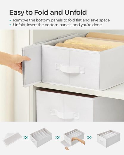 SONGMICS Set of 4 Drawer Organisers