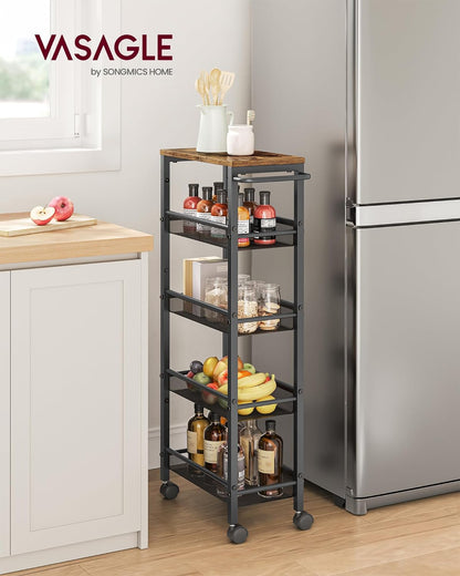 VASAGLE 5-Shelf Trolley