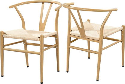 Set of 2 Y-Shaped Mid-Century Chair