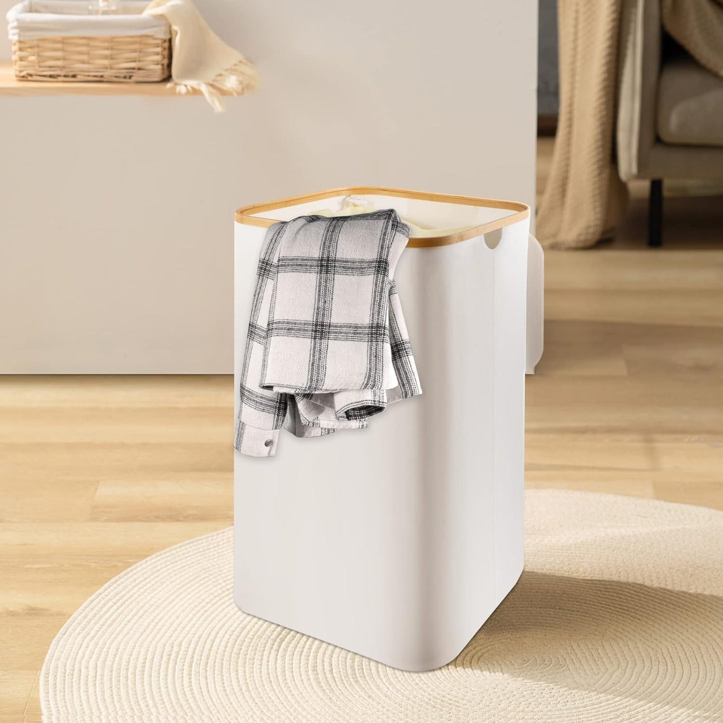 Large Laundry Basket with Lid