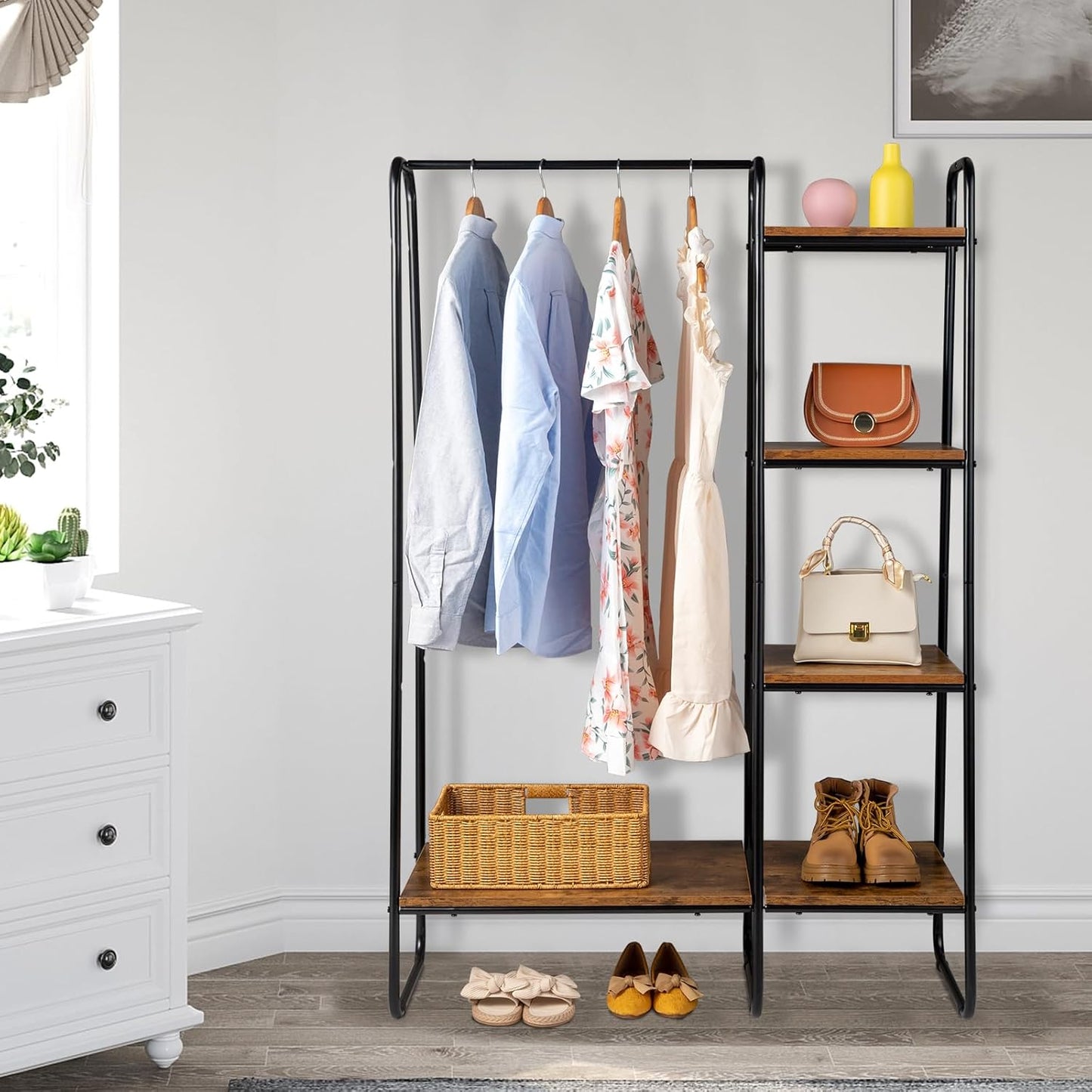 Clothes Rack with Shelves