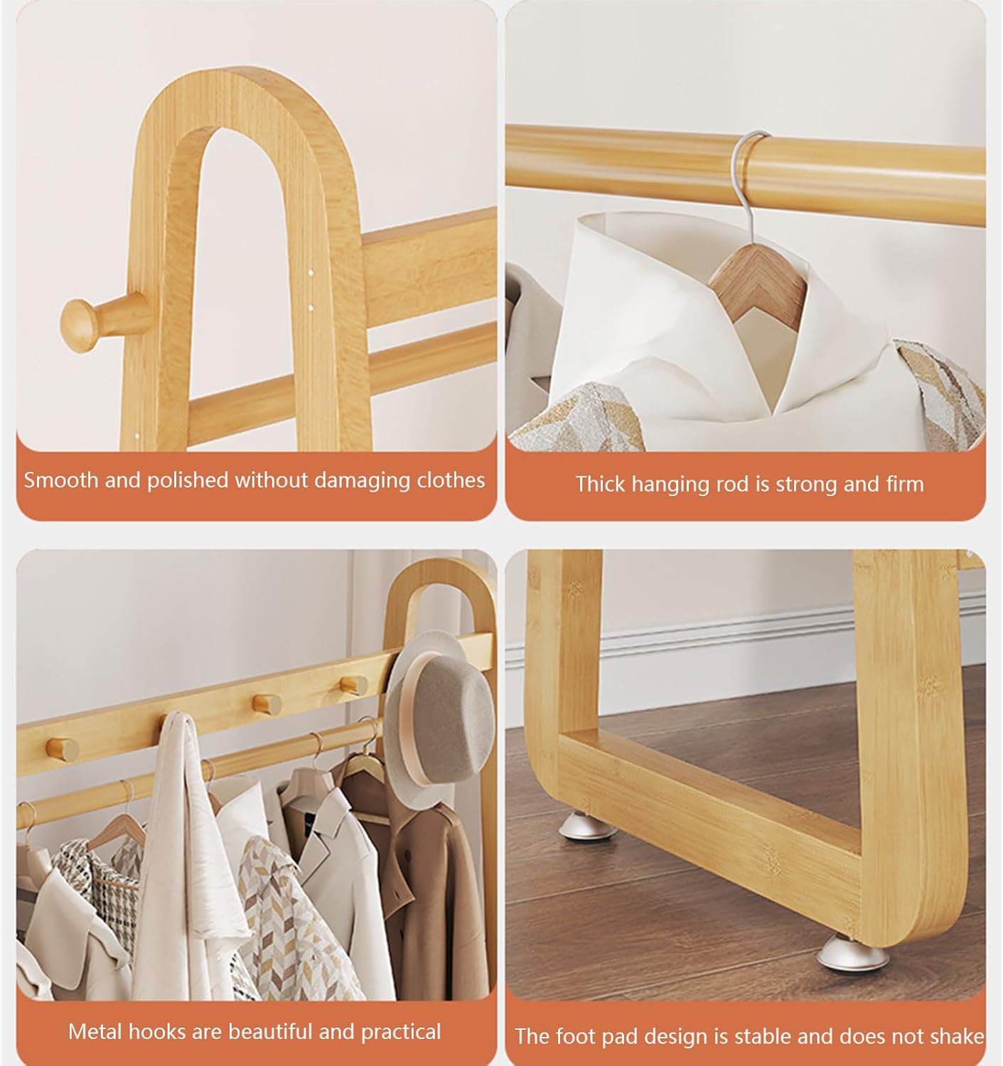 Bamboo Clothes Rack