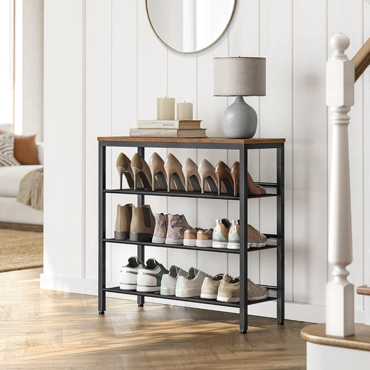 VASAGLE Shoe Rack, 4-Tier