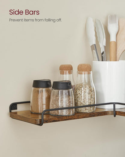 VASAGLE Floating Shelves, Set of 2 LLS831B01