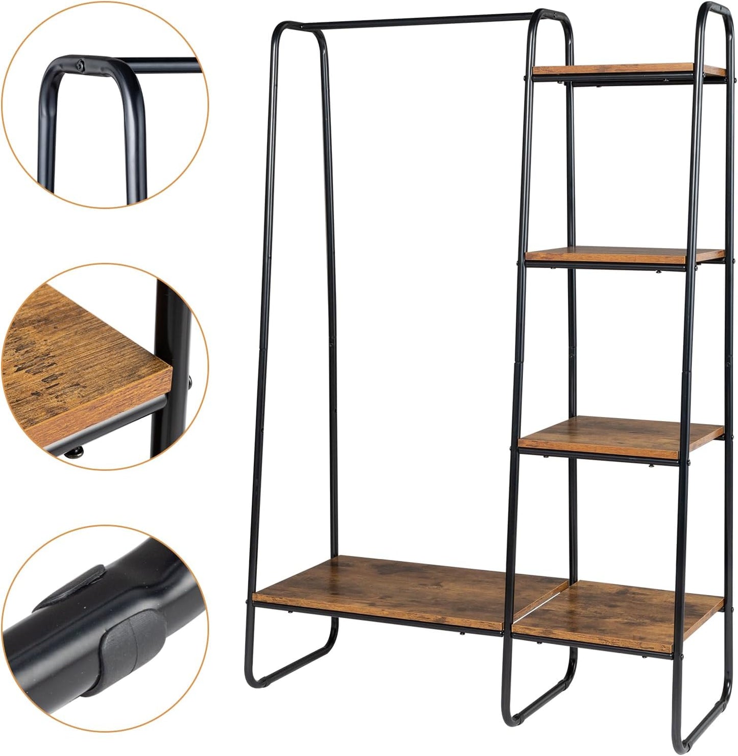 Clothes Rack with Shelves