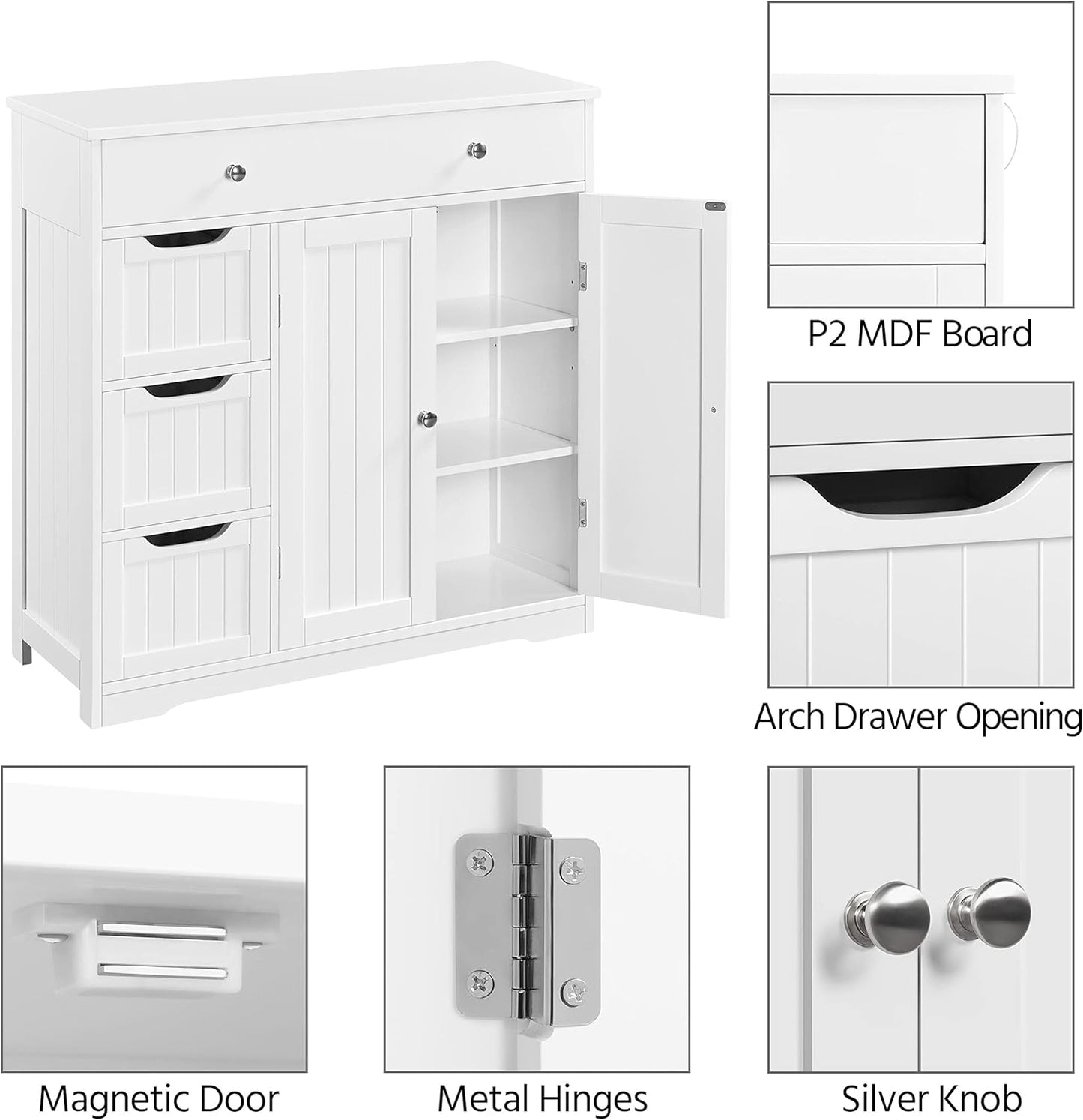 Yaheetech Bathroom Floor Cabinet
