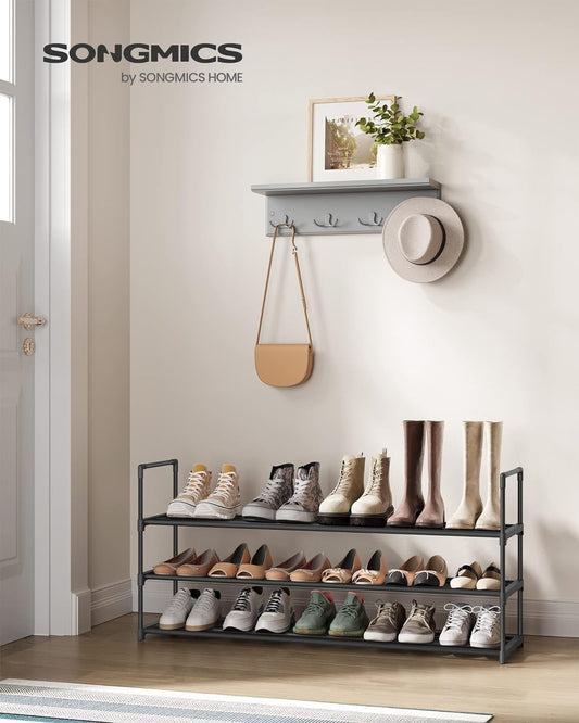 SONGMICS 3-Tier Shoe Rack