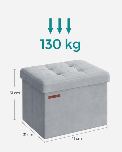 SONGMICS Pouf with Storage Space LSF200G02