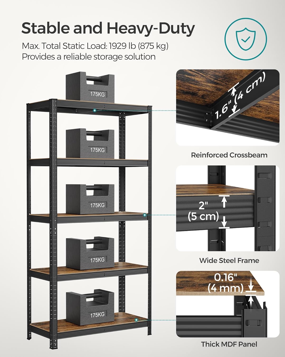 SONGMICS Shelving Unit