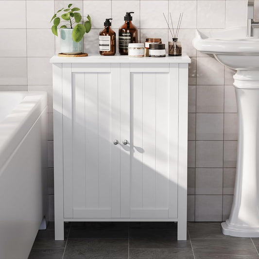 VASAGLE Freestanding Bathroom Floor Storage Cabinet
