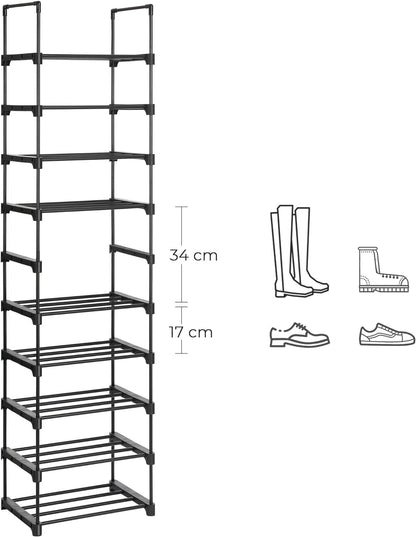 SONGMICS 5-Tier Shoe Rack Set of 2