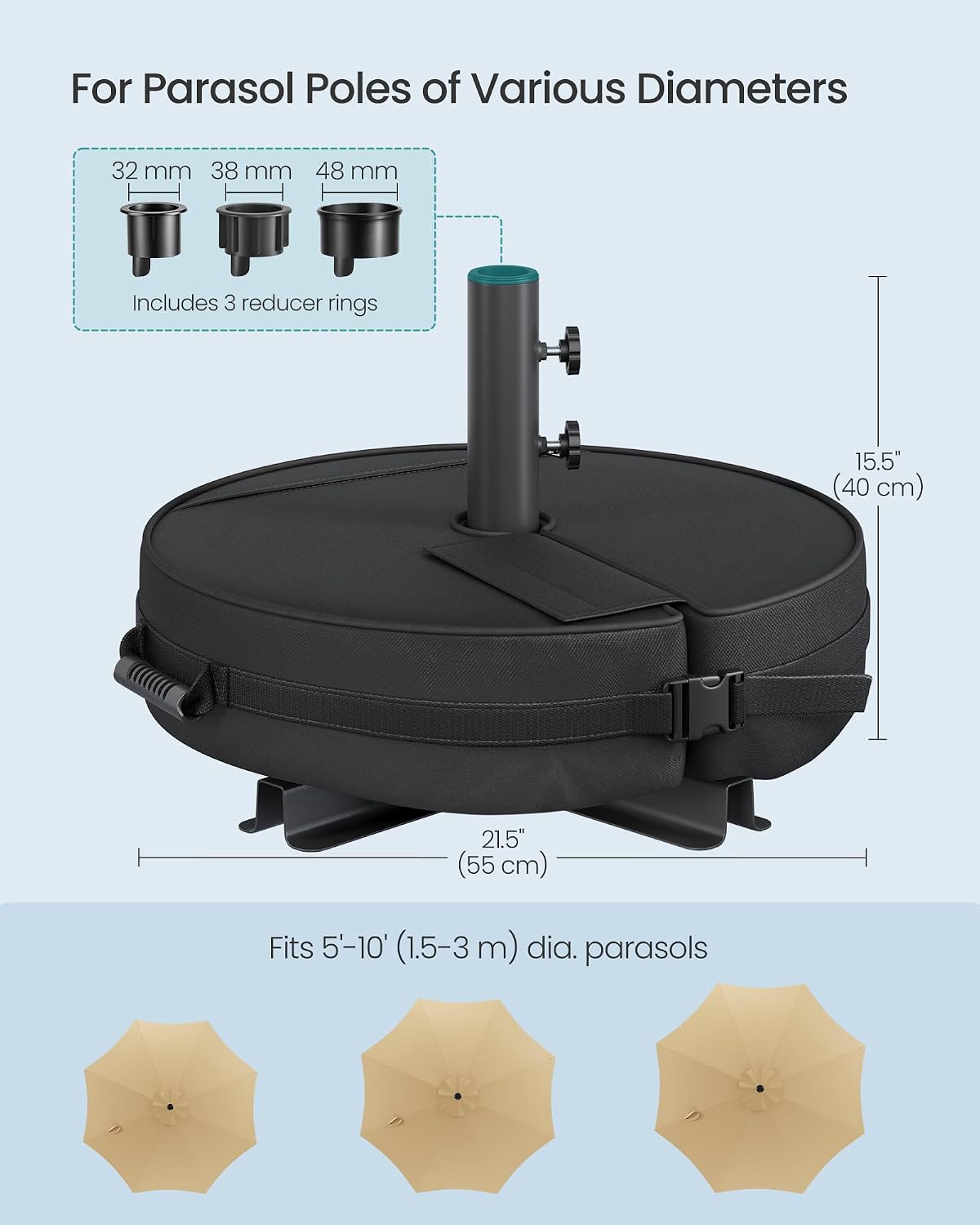 SONGMICS Parasol Base Weight Bag GUB0041B01