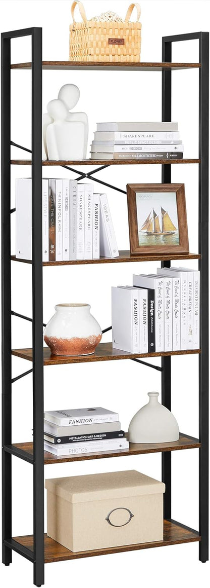 VASAGLE 6 Tier Bookcase Shelves