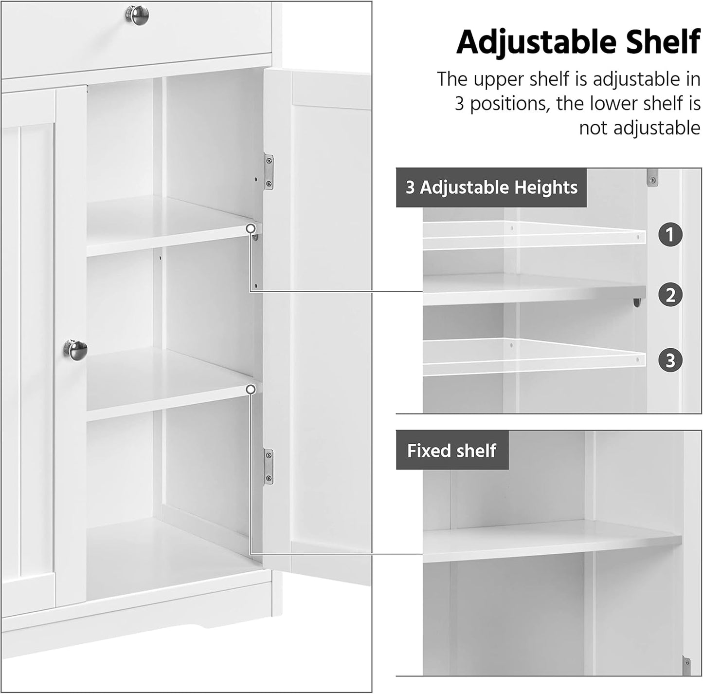 Yaheetech Bathroom Floor Cabinet