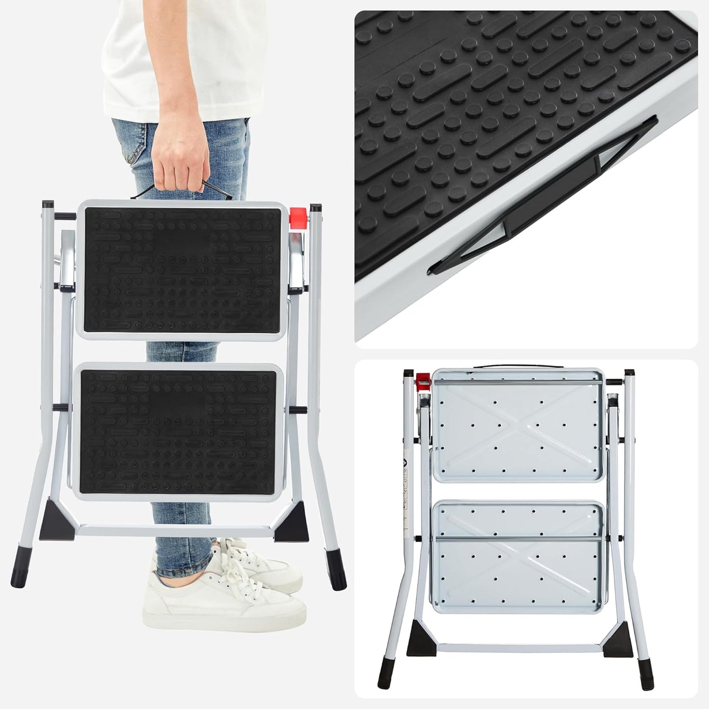 SONGMICS 2 Step Ladder KX1702T