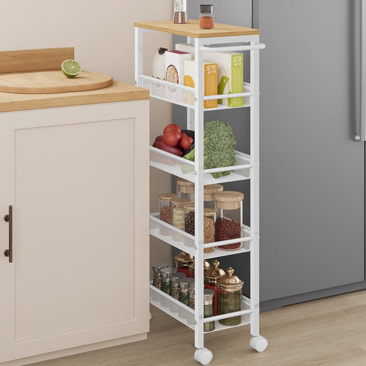 VASAGLE 5 Tier Kitchen Trolley
